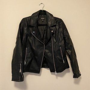 Topshop faux leather jacket